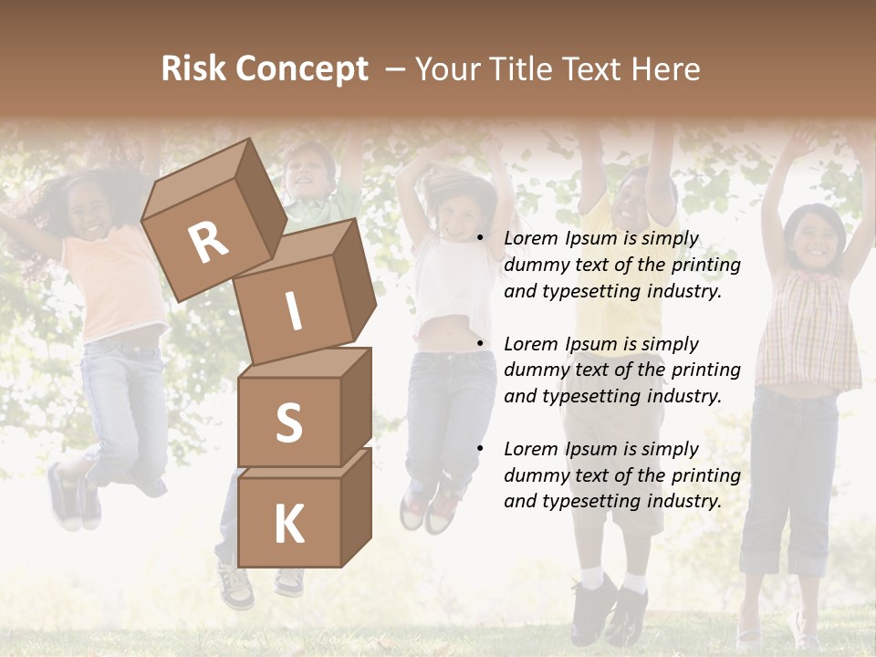 Childhood Healthy Laying PowerPoint Template