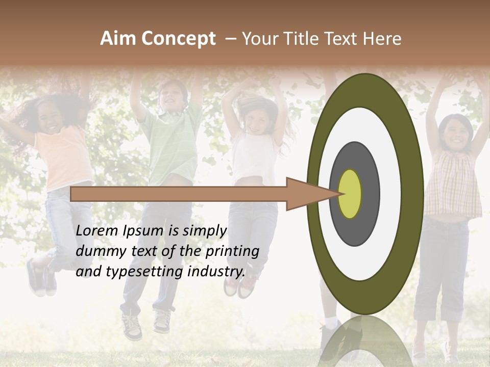 Childhood Healthy Laying PowerPoint Template