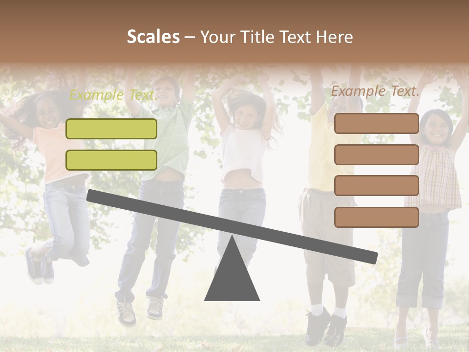 Childhood Healthy Laying PowerPoint Template