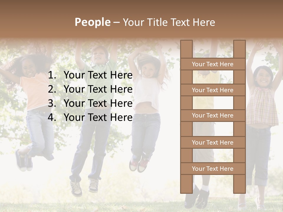 Childhood Healthy Laying PowerPoint Template
