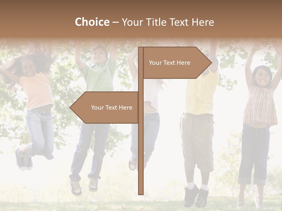 Childhood Healthy Laying PowerPoint Template