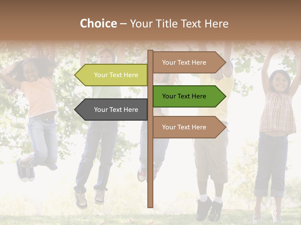 Childhood Healthy Laying PowerPoint Template
