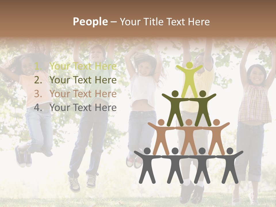 Childhood Healthy Laying PowerPoint Template