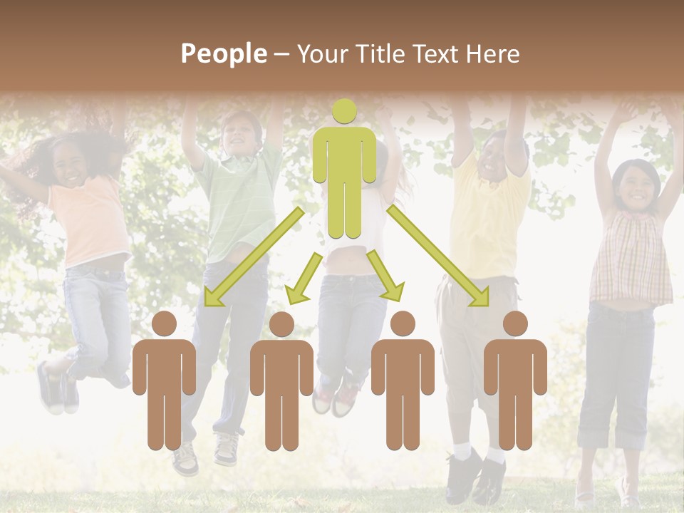 Childhood Healthy Laying PowerPoint Template