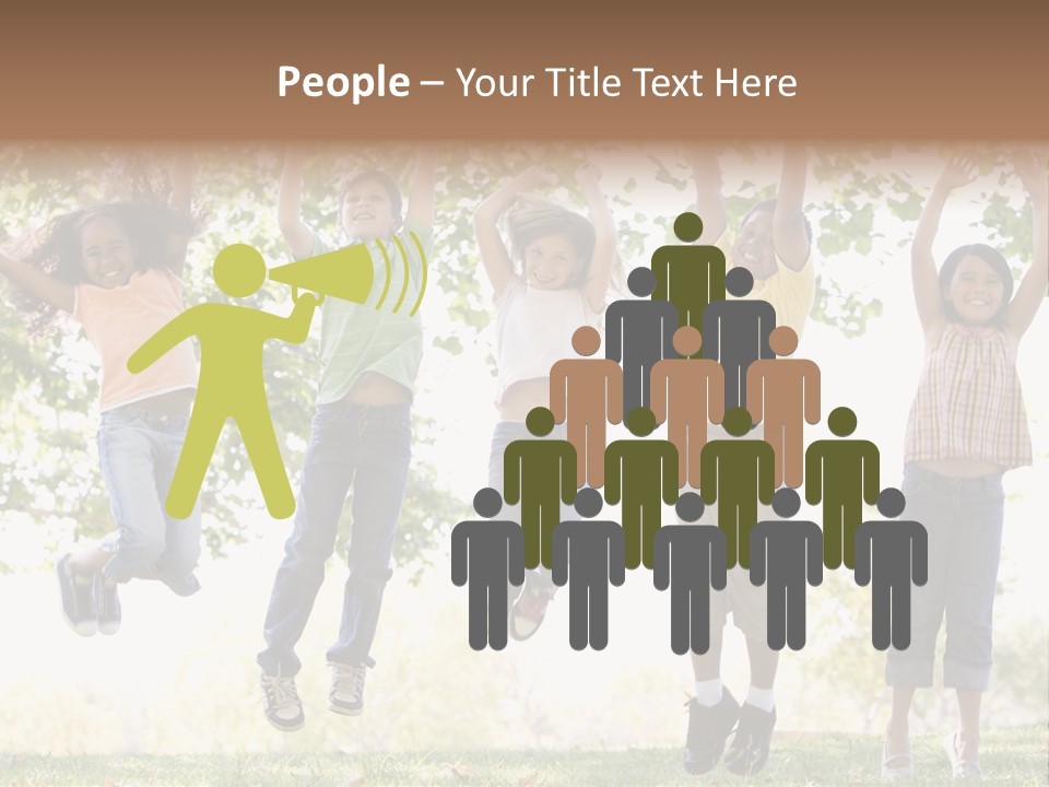 Childhood Healthy Laying PowerPoint Template