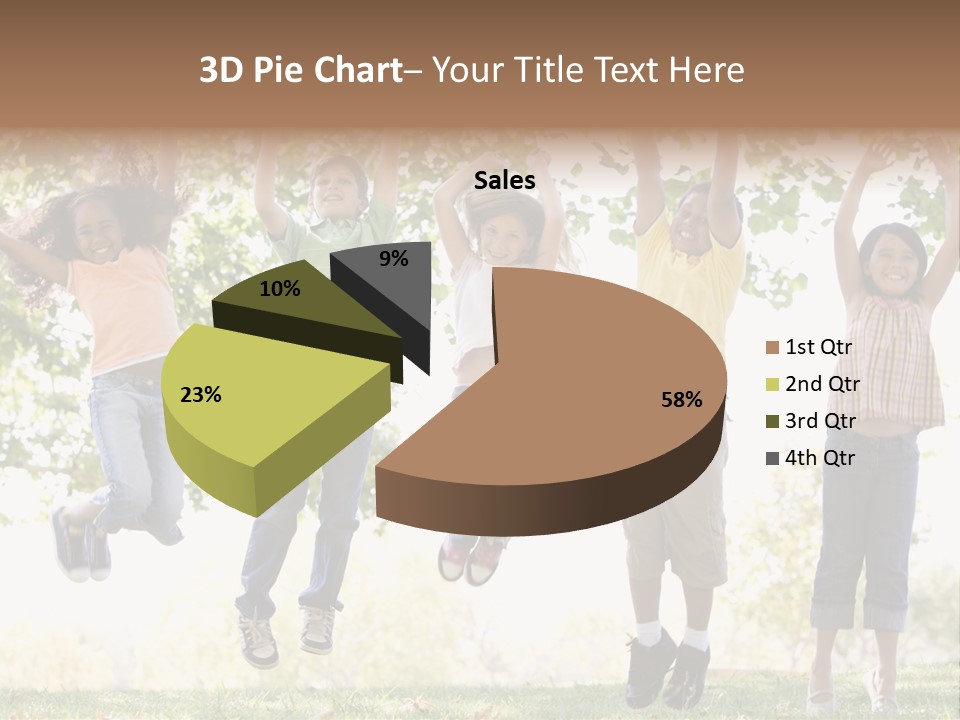 Childhood Healthy Laying PowerPoint Template