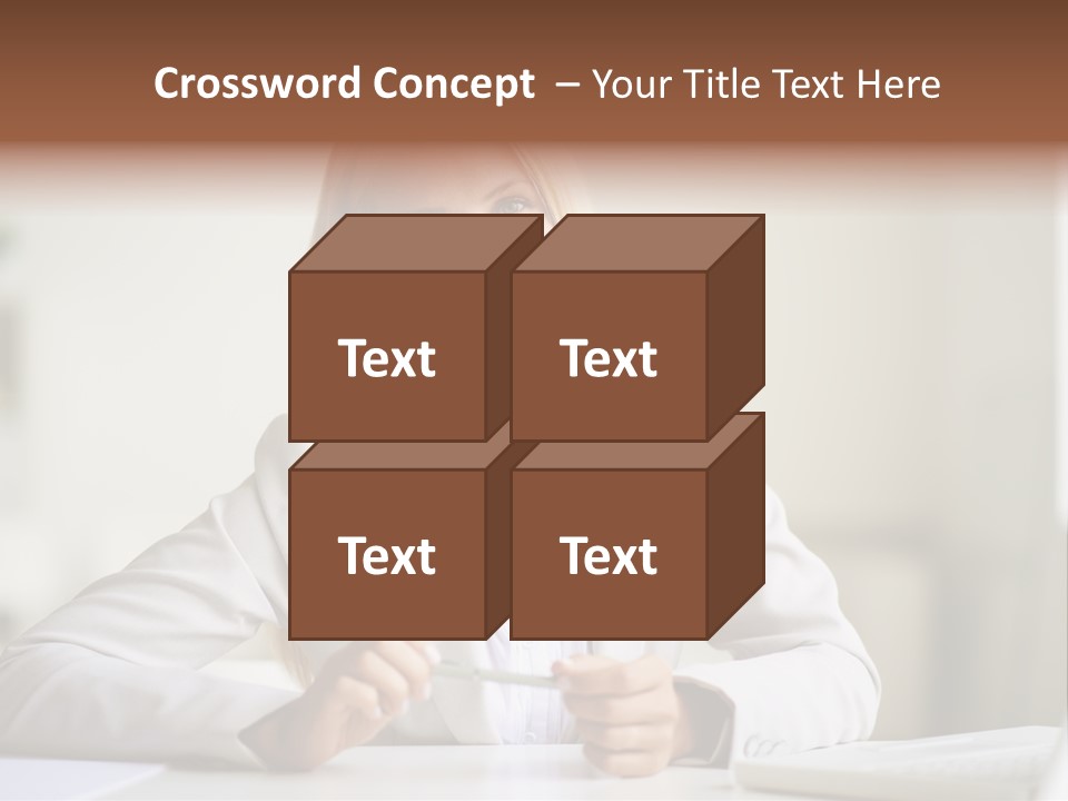 Executive Office Person PowerPoint Template