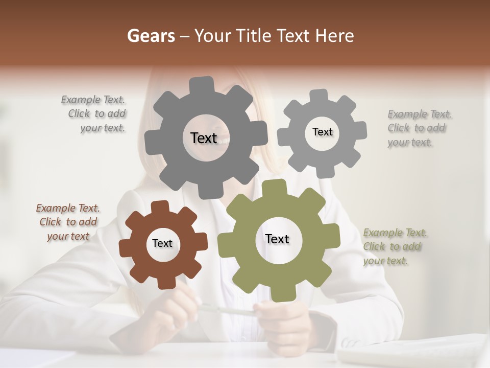 Executive Office Person PowerPoint Template