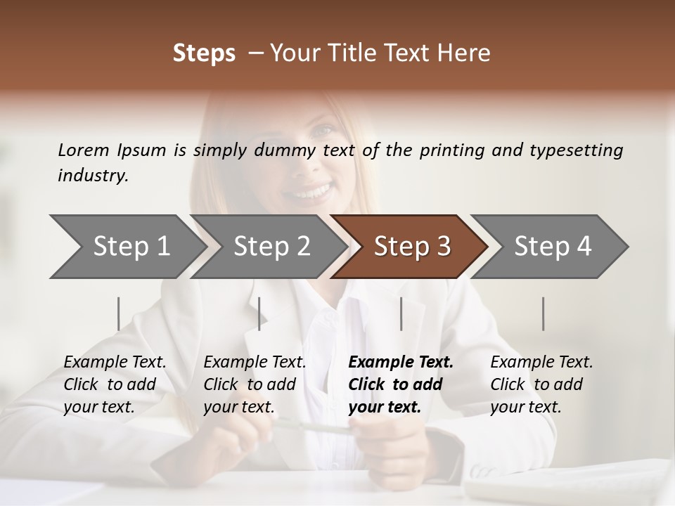Executive Office Person PowerPoint Template