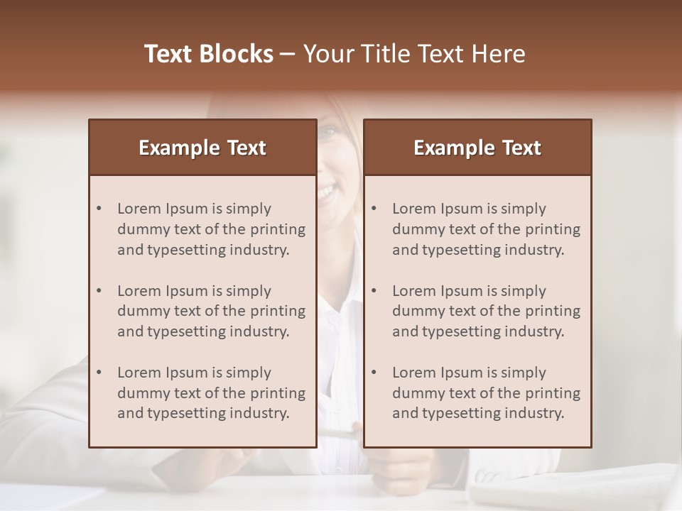 Executive Office Person PowerPoint Template