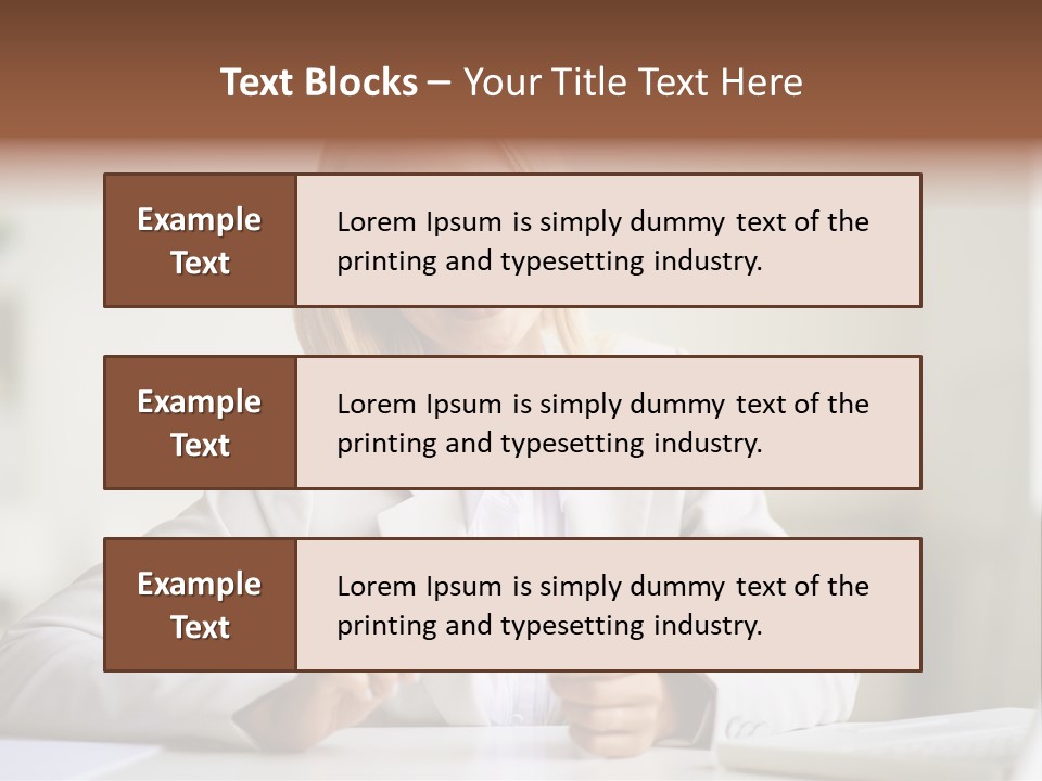 Executive Office Person PowerPoint Template