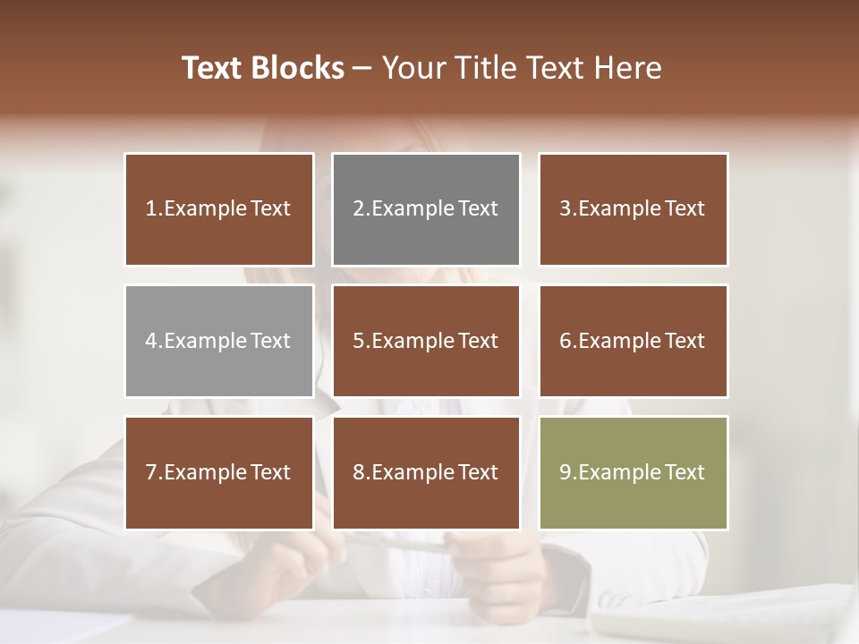 Executive Office Person PowerPoint Template