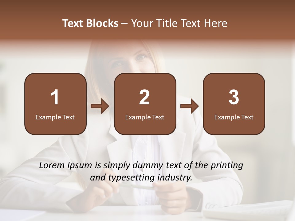 Executive Office Person PowerPoint Template