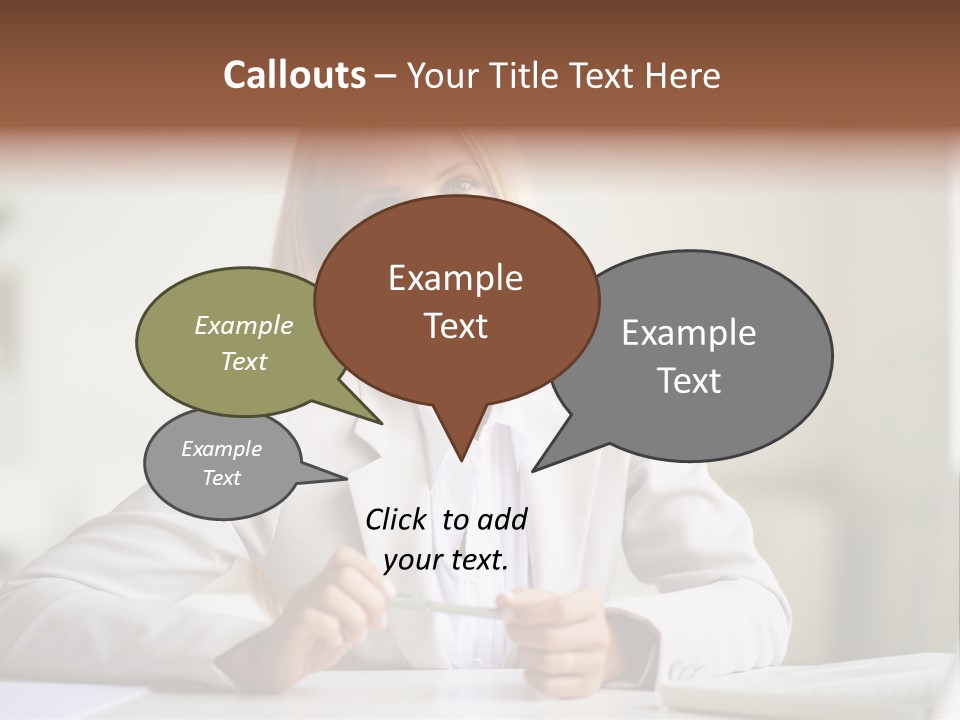 Executive Office Person PowerPoint Template