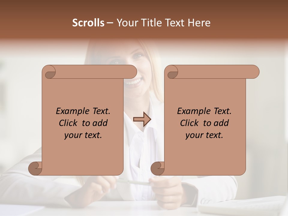 Executive Office Person PowerPoint Template