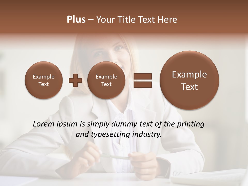 Executive Office Person PowerPoint Template