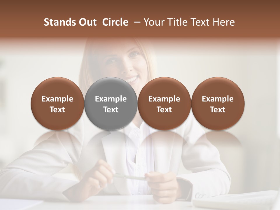 Executive Office Person PowerPoint Template