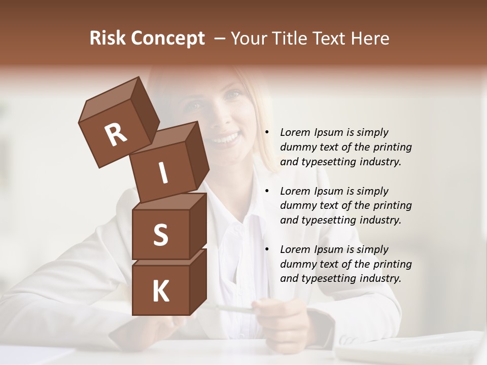 Executive Office Person PowerPoint Template