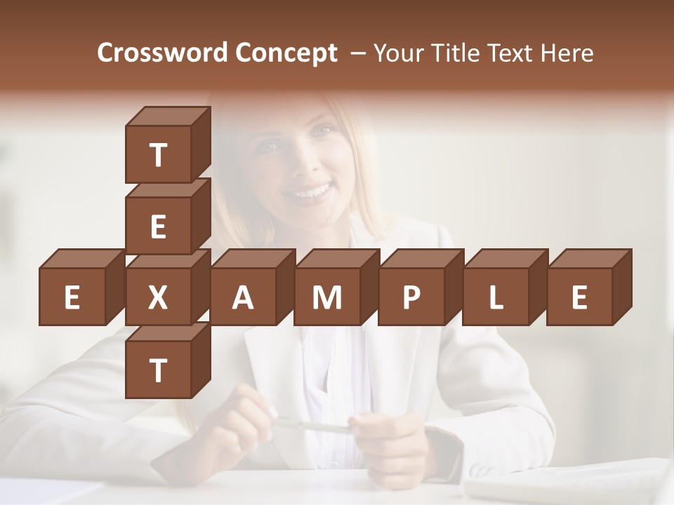 Executive Office Person PowerPoint Template