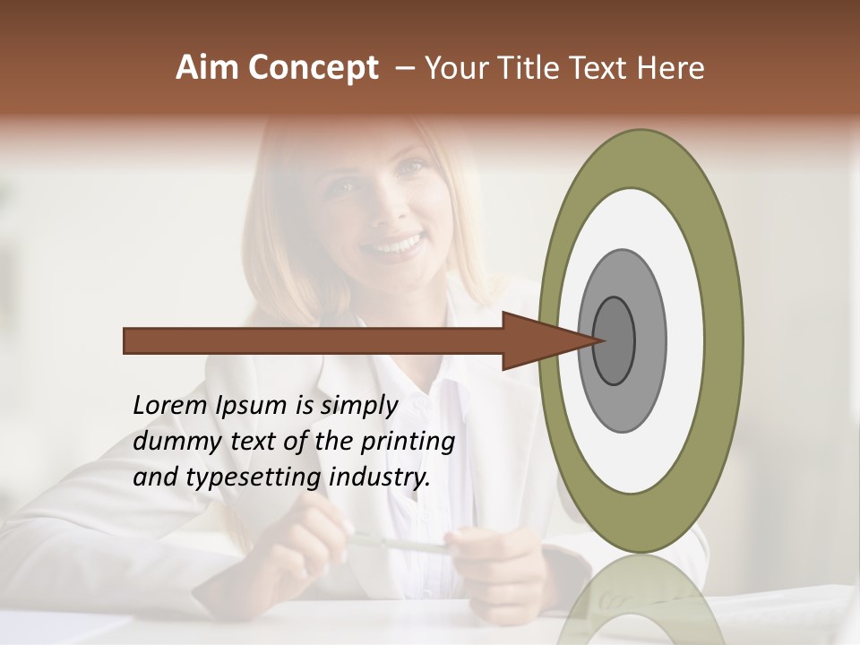 Executive Office Person PowerPoint Template