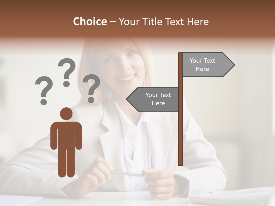 Executive Office Person PowerPoint Template