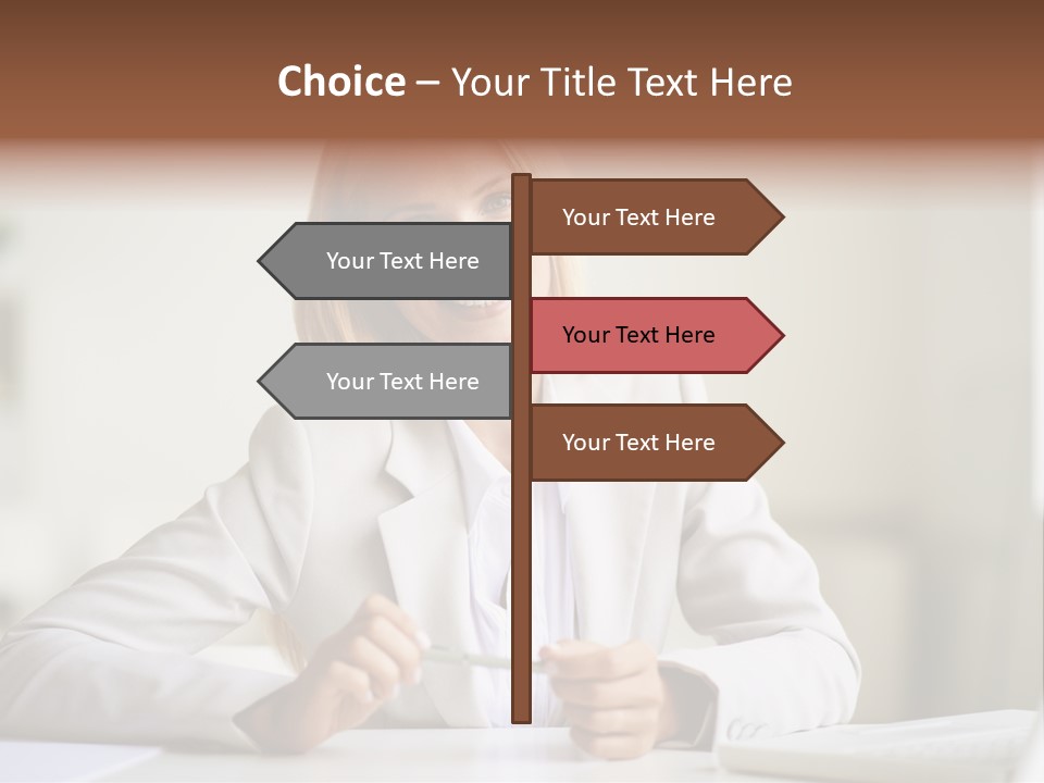 Executive Office Person PowerPoint Template