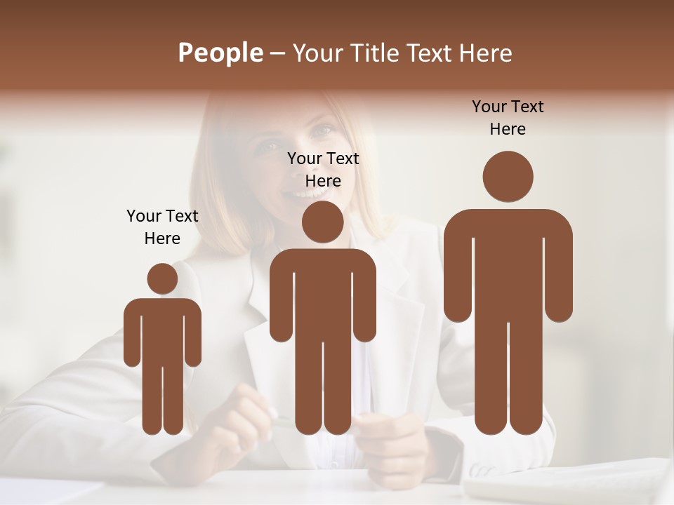 Executive Office Person PowerPoint Template