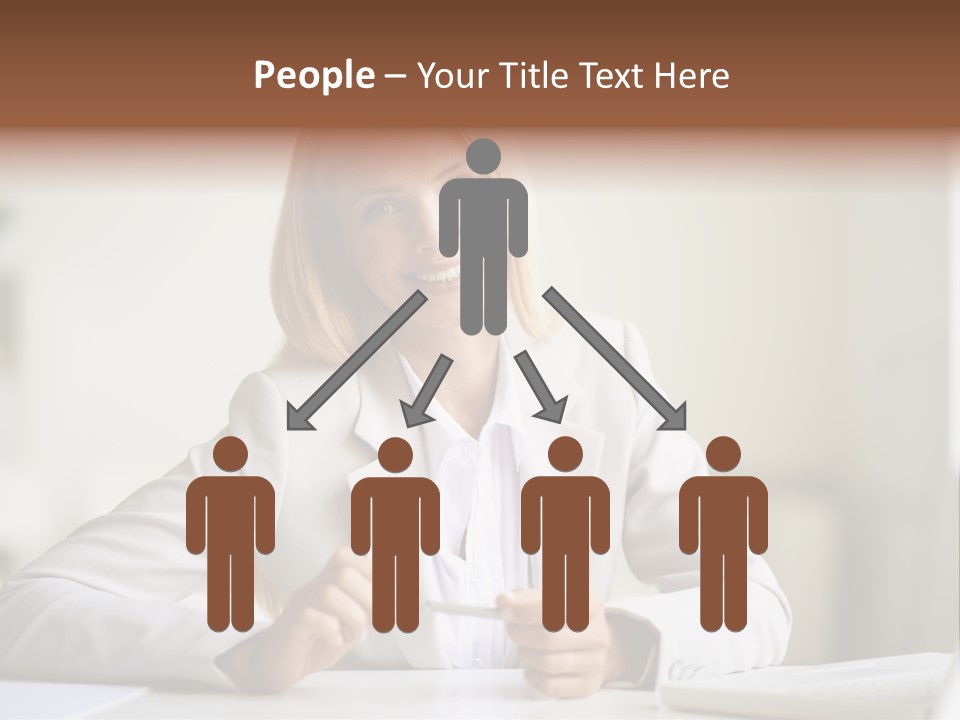 Executive Office Person PowerPoint Template