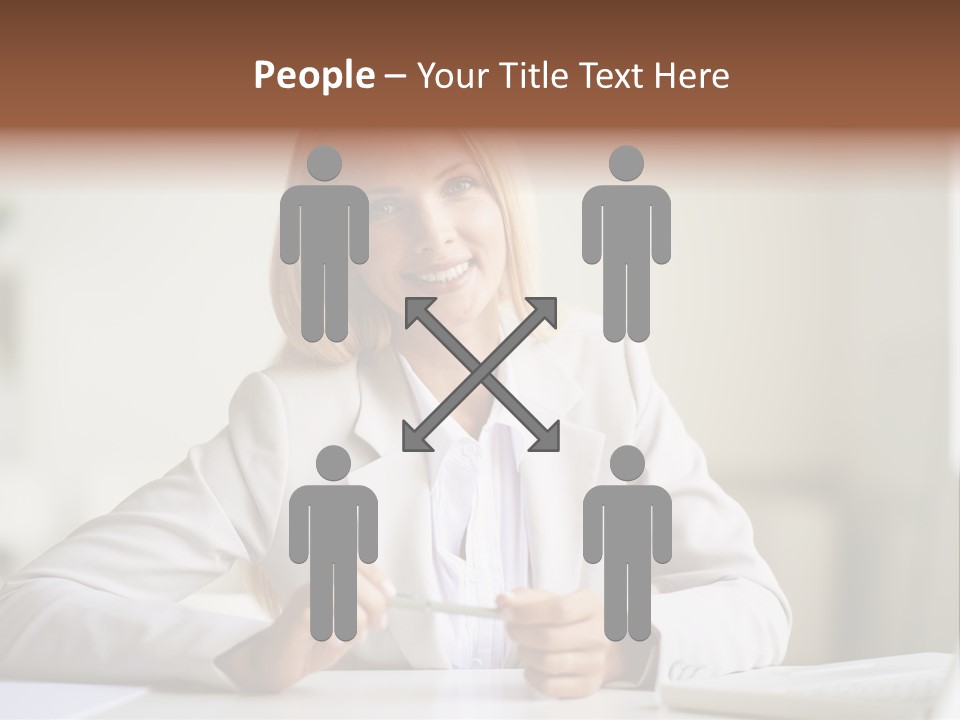 Executive Office Person PowerPoint Template