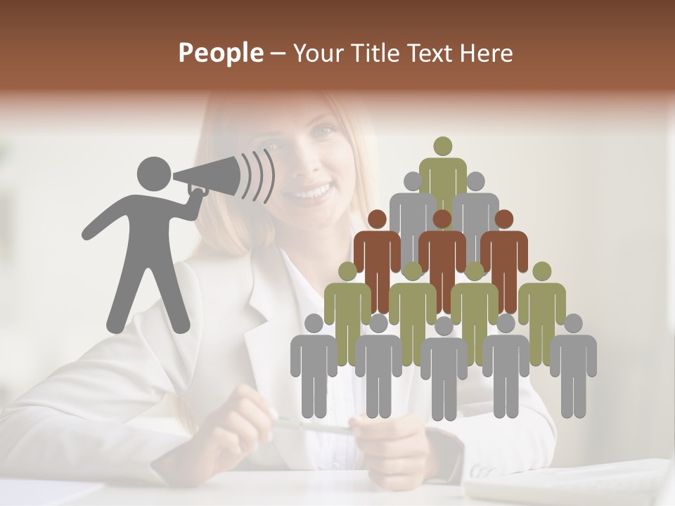 Executive Office Person PowerPoint Template