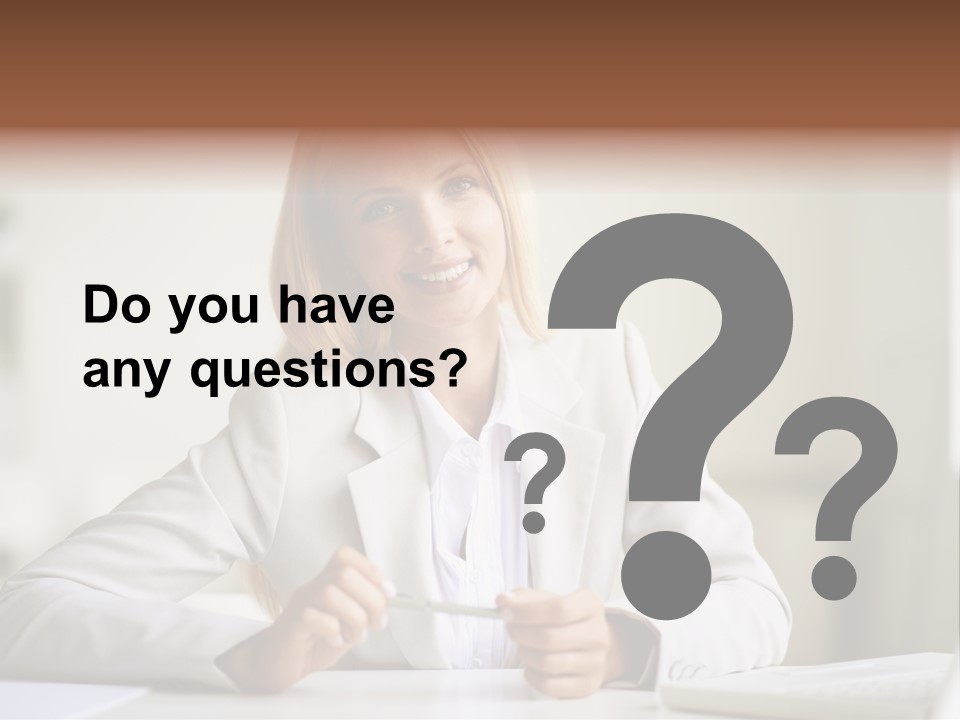 Executive Office Person PowerPoint Template