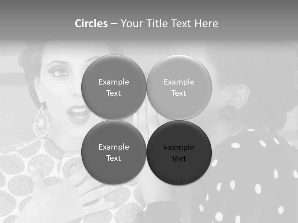 Tattle Caucasian Chatting PowerPoint Template