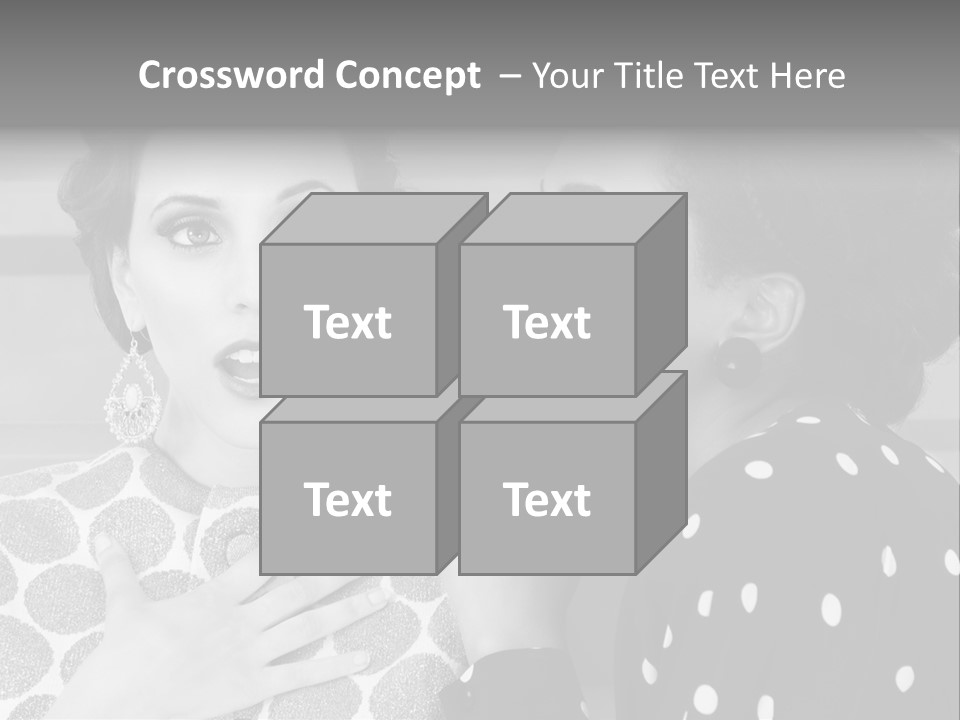 Tattle Caucasian Chatting PowerPoint Template
