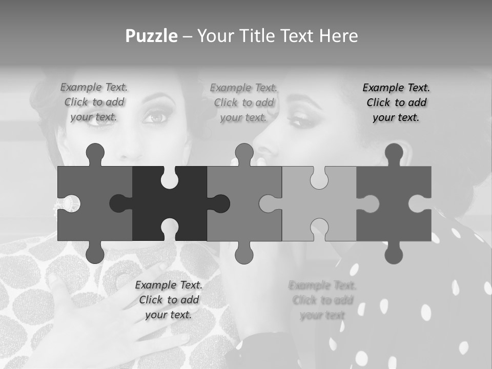 Tattle Caucasian Chatting PowerPoint Template