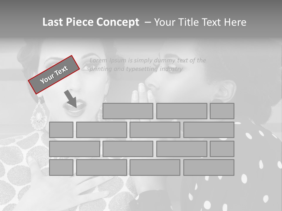 Tattle Caucasian Chatting PowerPoint Template