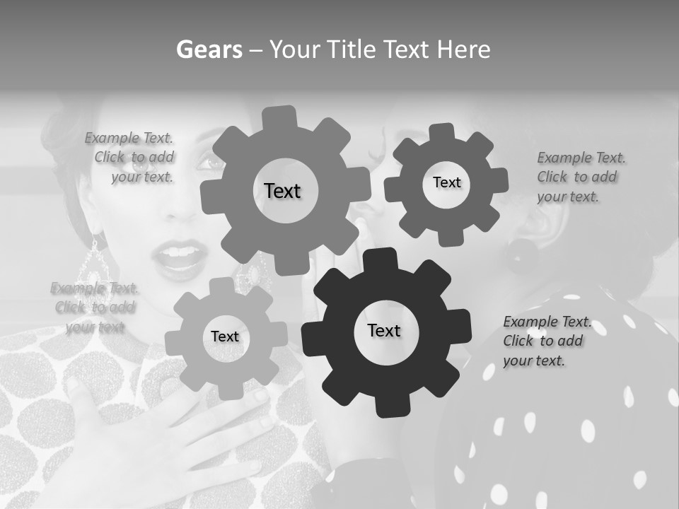 Tattle Caucasian Chatting PowerPoint Template