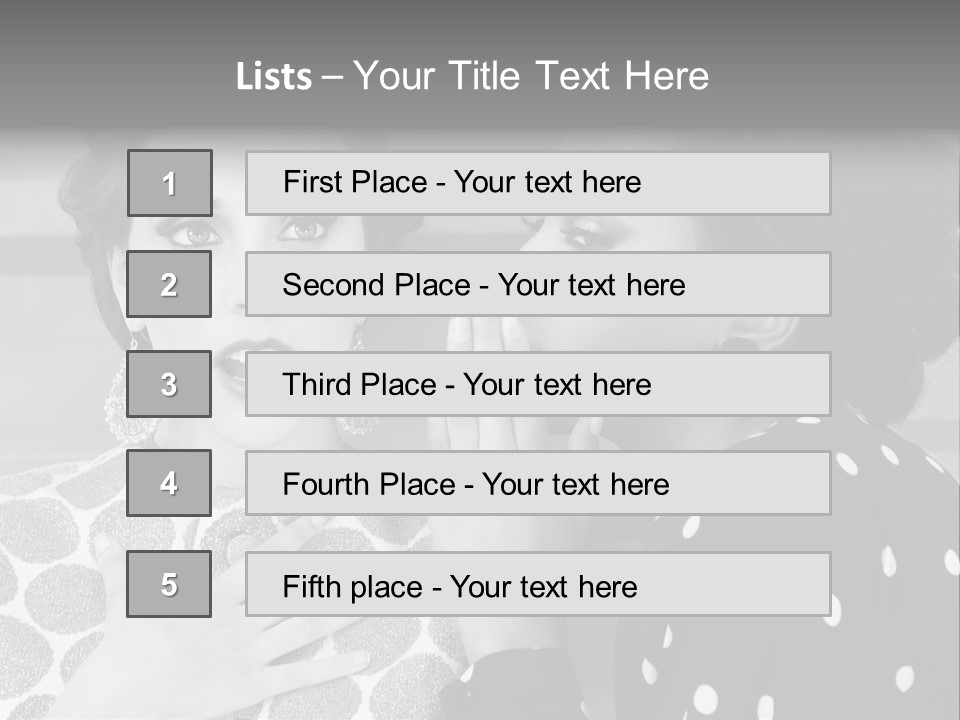Tattle Caucasian Chatting PowerPoint Template