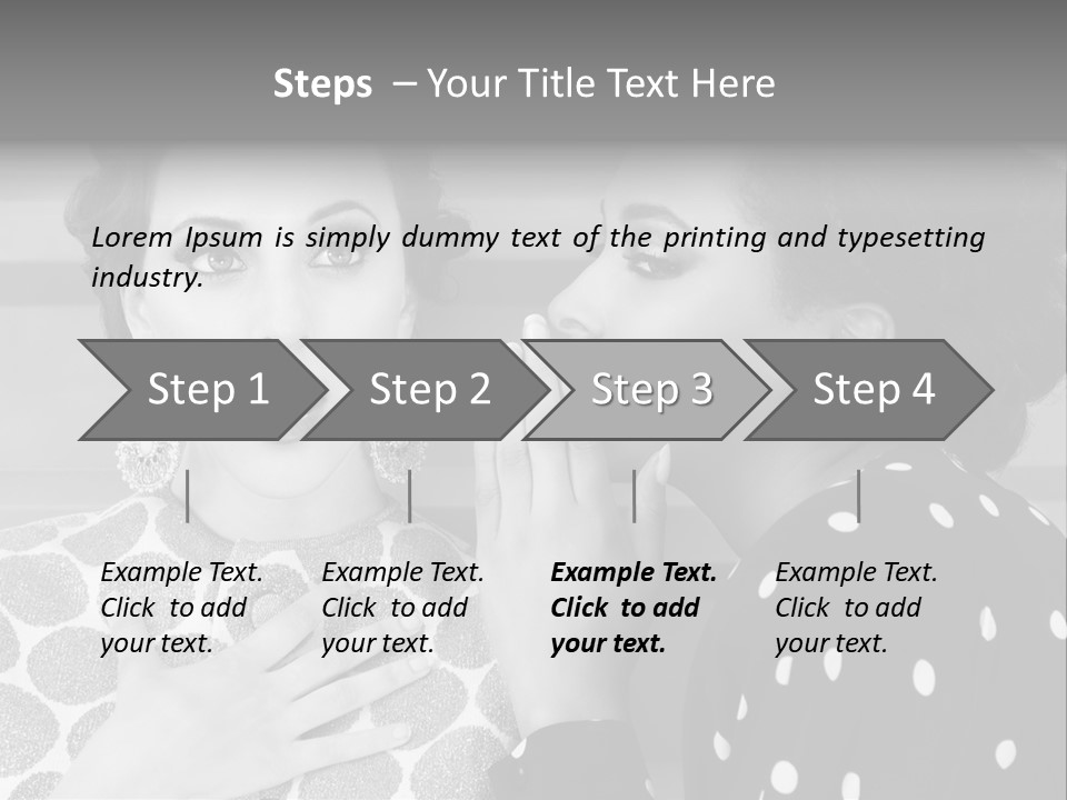 Tattle Caucasian Chatting PowerPoint Template
