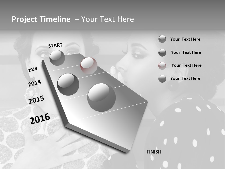 Tattle Caucasian Chatting PowerPoint Template