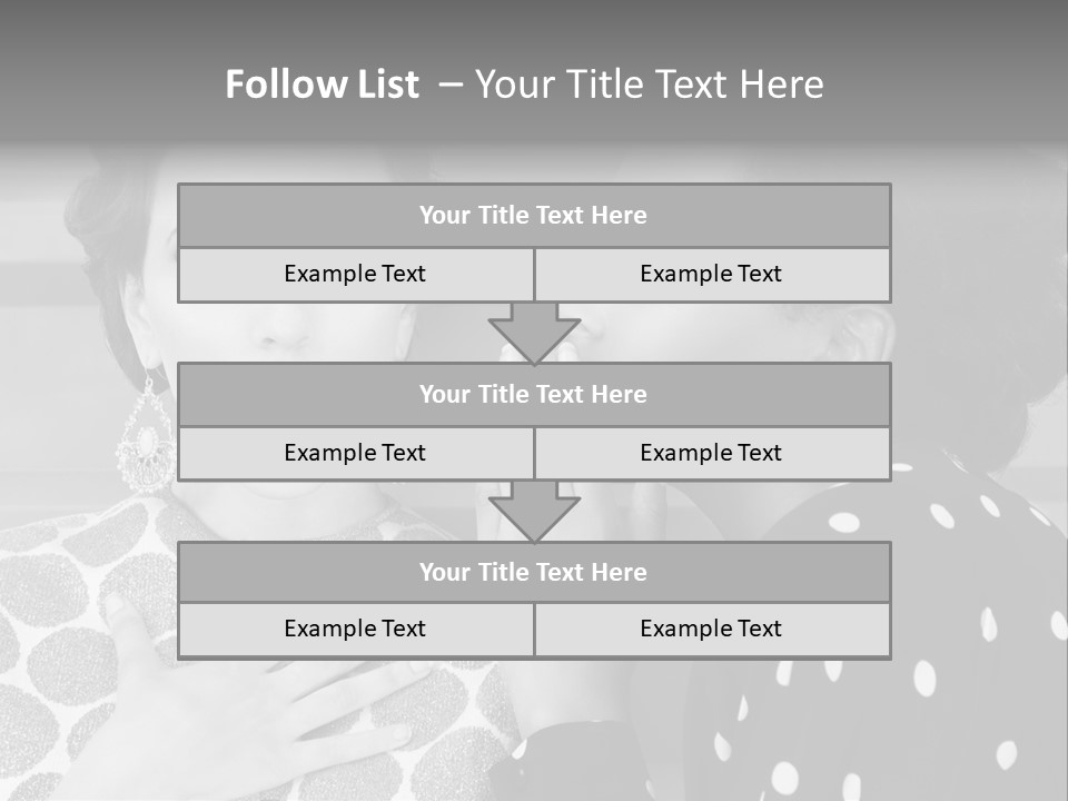 Tattle Caucasian Chatting PowerPoint Template