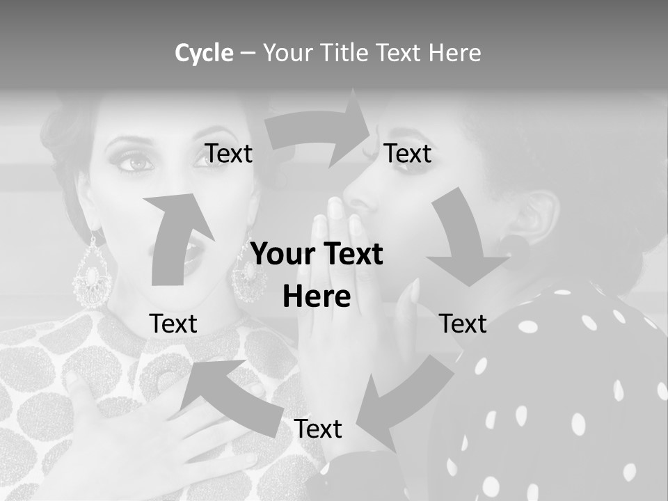 Tattle Caucasian Chatting PowerPoint Template