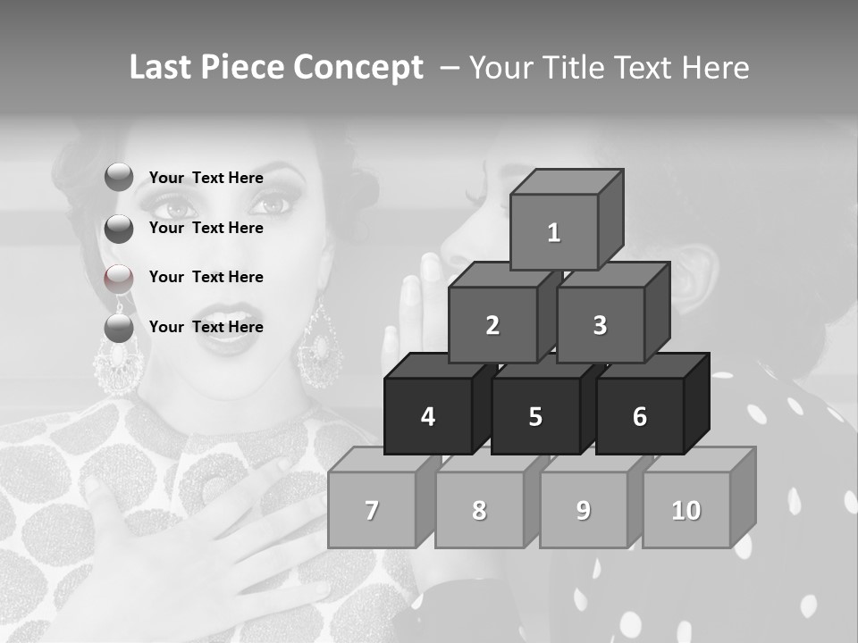 Tattle Caucasian Chatting PowerPoint Template