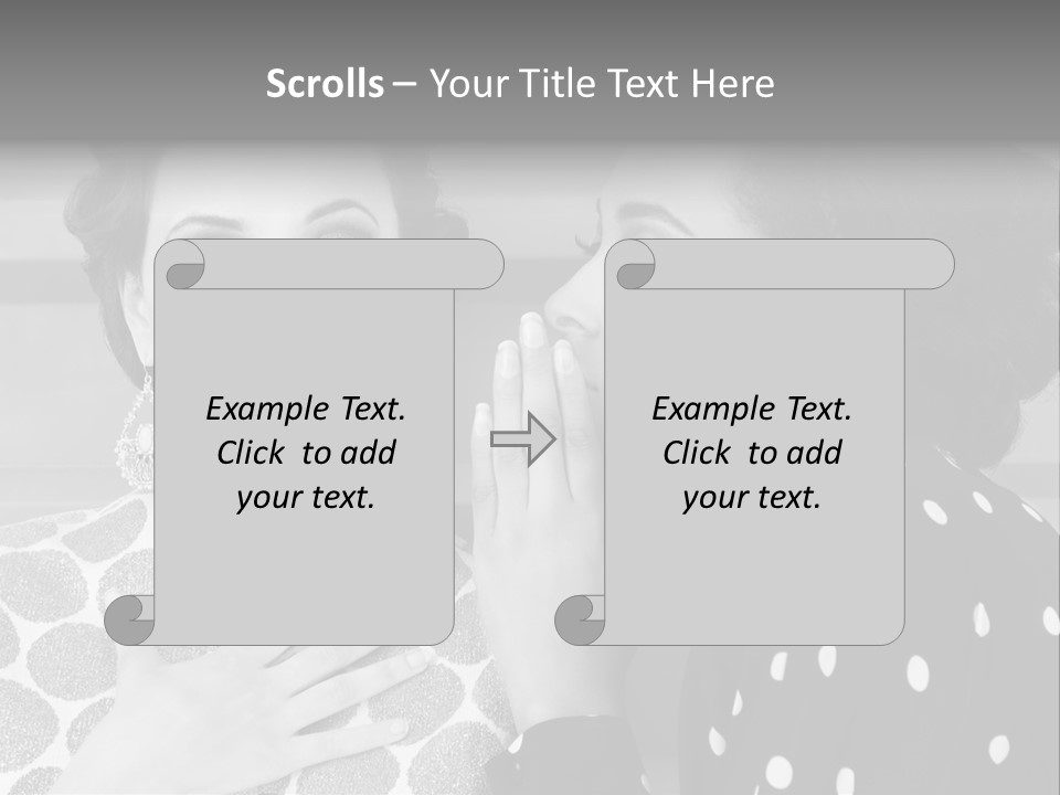 Tattle Caucasian Chatting PowerPoint Template