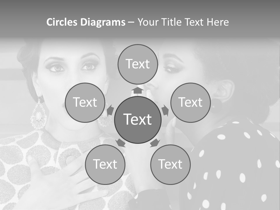 Tattle Caucasian Chatting PowerPoint Template