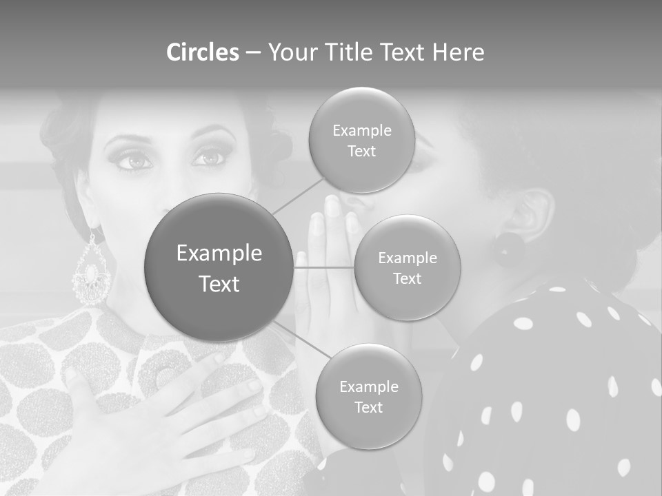 Tattle Caucasian Chatting PowerPoint Template