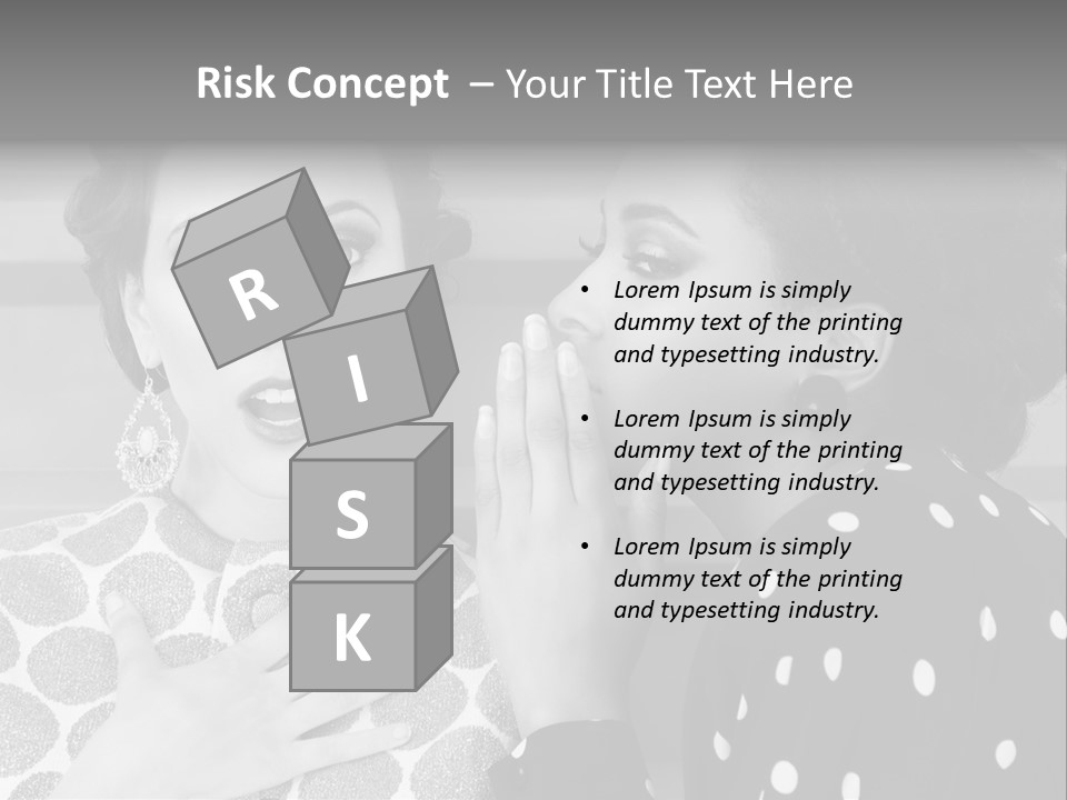 Tattle Caucasian Chatting PowerPoint Template