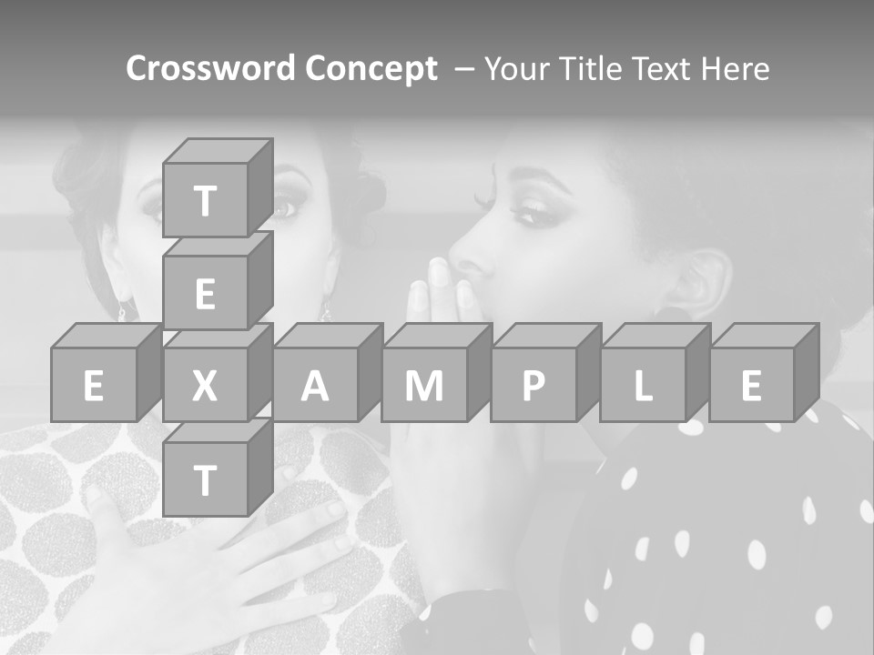 Tattle Caucasian Chatting PowerPoint Template