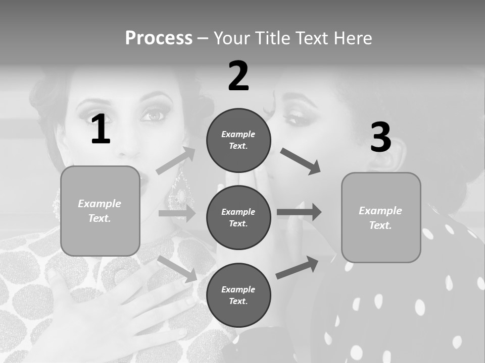 Tattle Caucasian Chatting PowerPoint Template