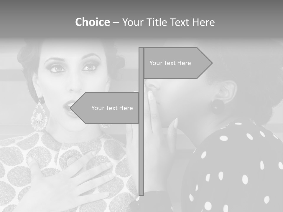 Tattle Caucasian Chatting PowerPoint Template