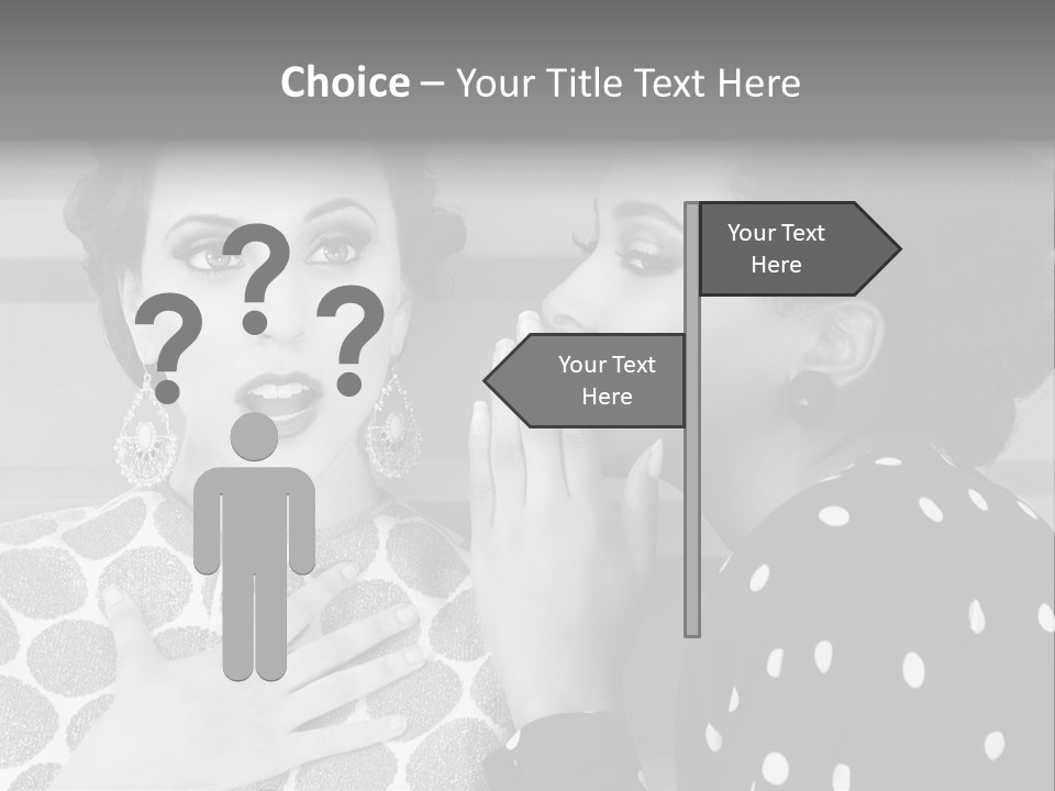 Tattle Caucasian Chatting PowerPoint Template